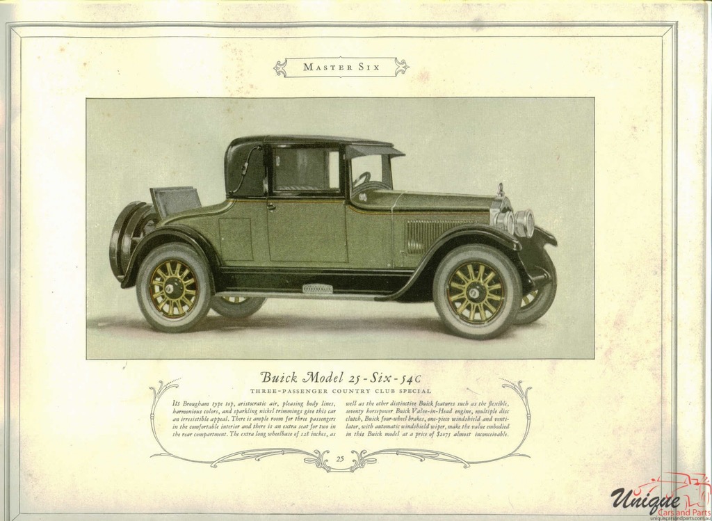 1925 Buick Prestige Brochure Page 26